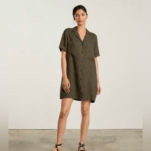 Everlane the linen workwear dress large